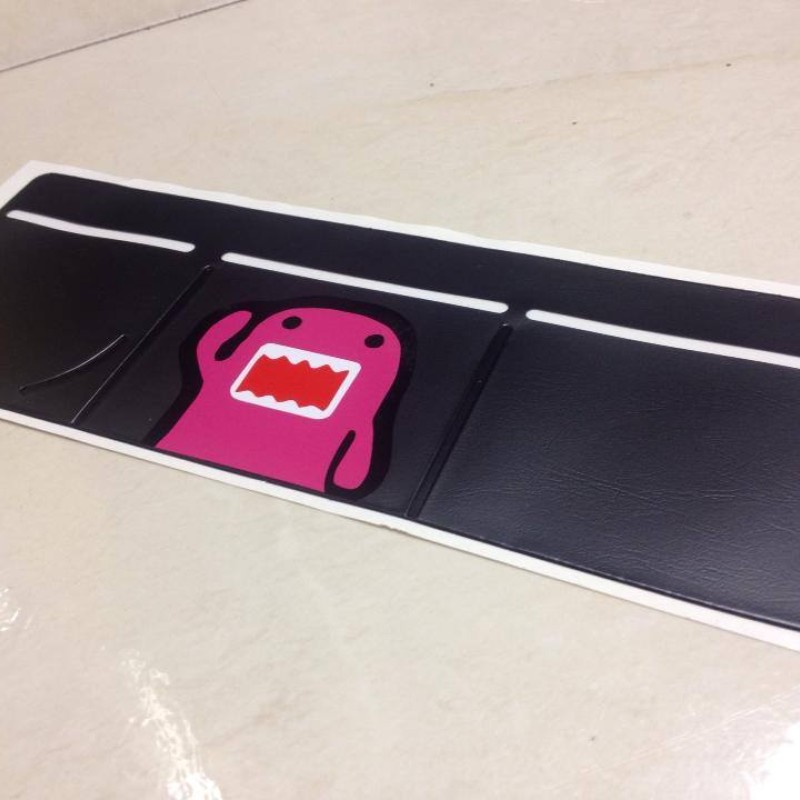 Domo Pink  Tax Disc Holder Black x 1 Domo Pink  Tax Disc Holder Black x 1