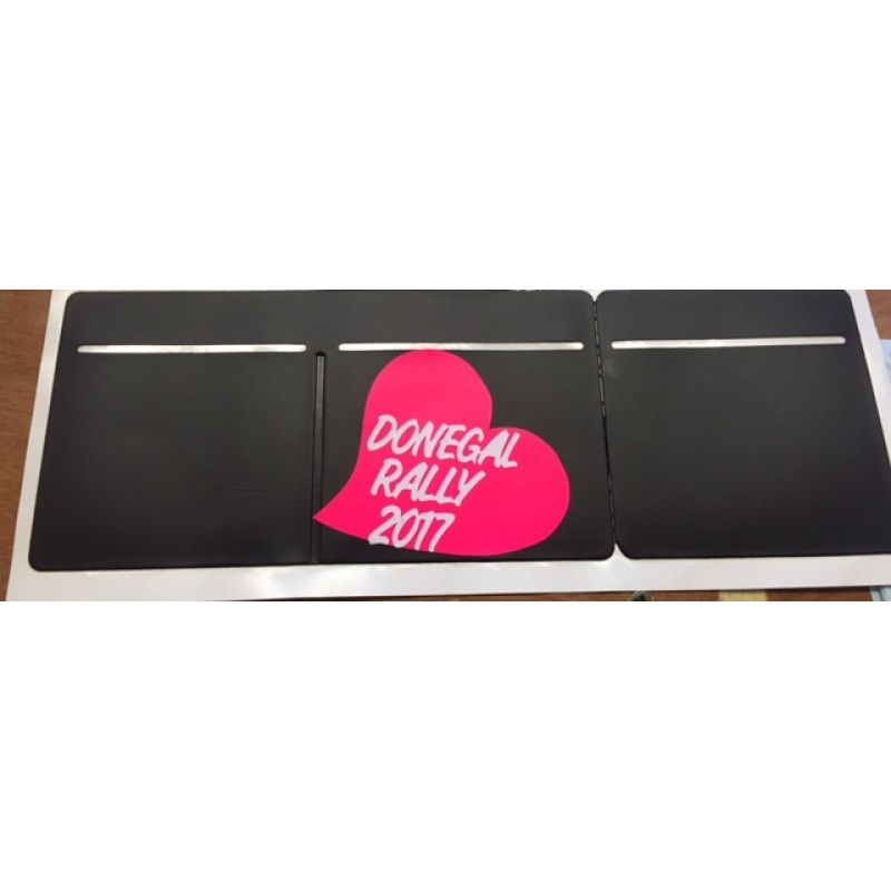 donegal rally pink heart Tax Disc Holder Black x 1