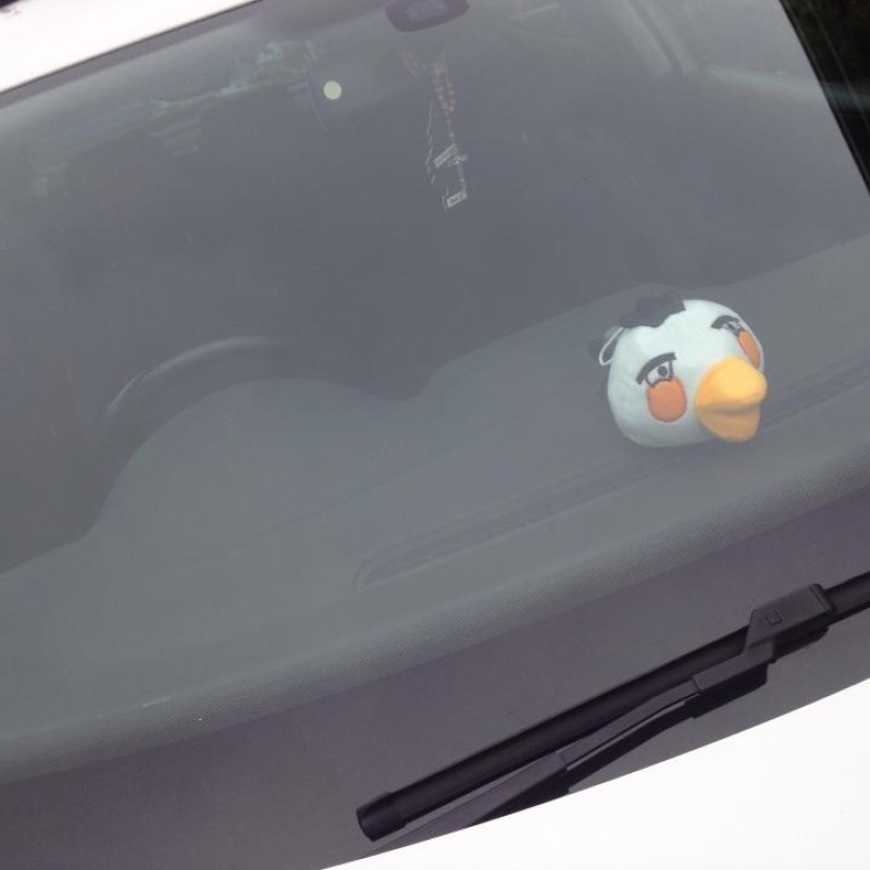 Angry car teddy white x 1 Angry car teddy white x 1