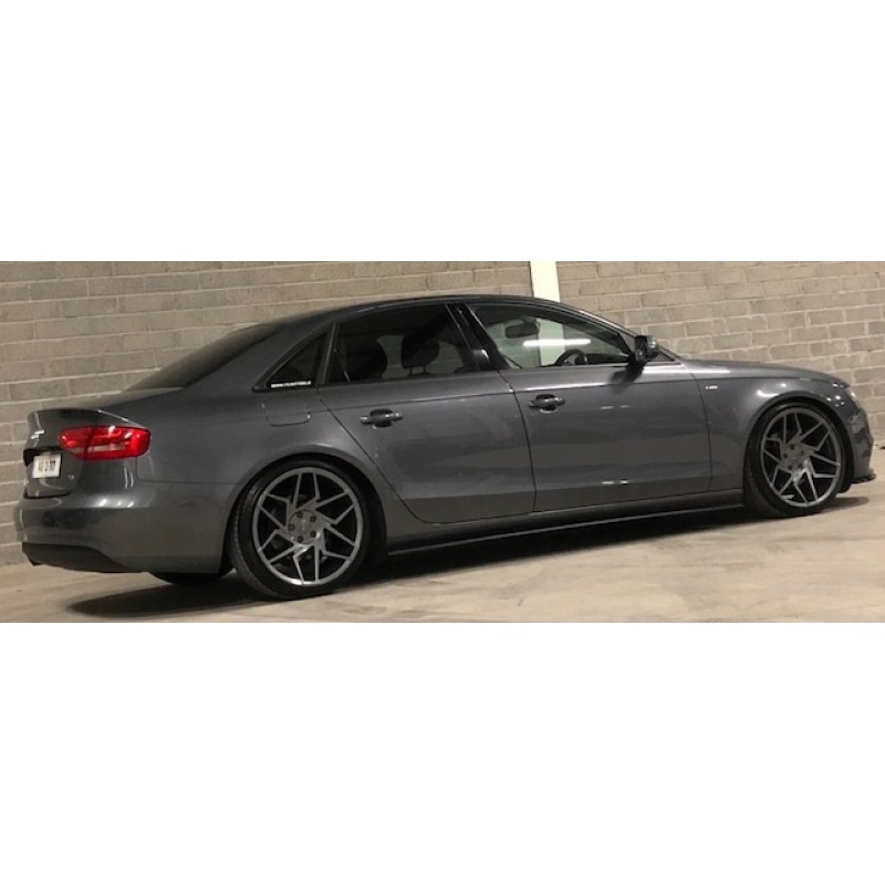 1 x pair maxton side skirt extensions for 2012-2016 Audi A4 
