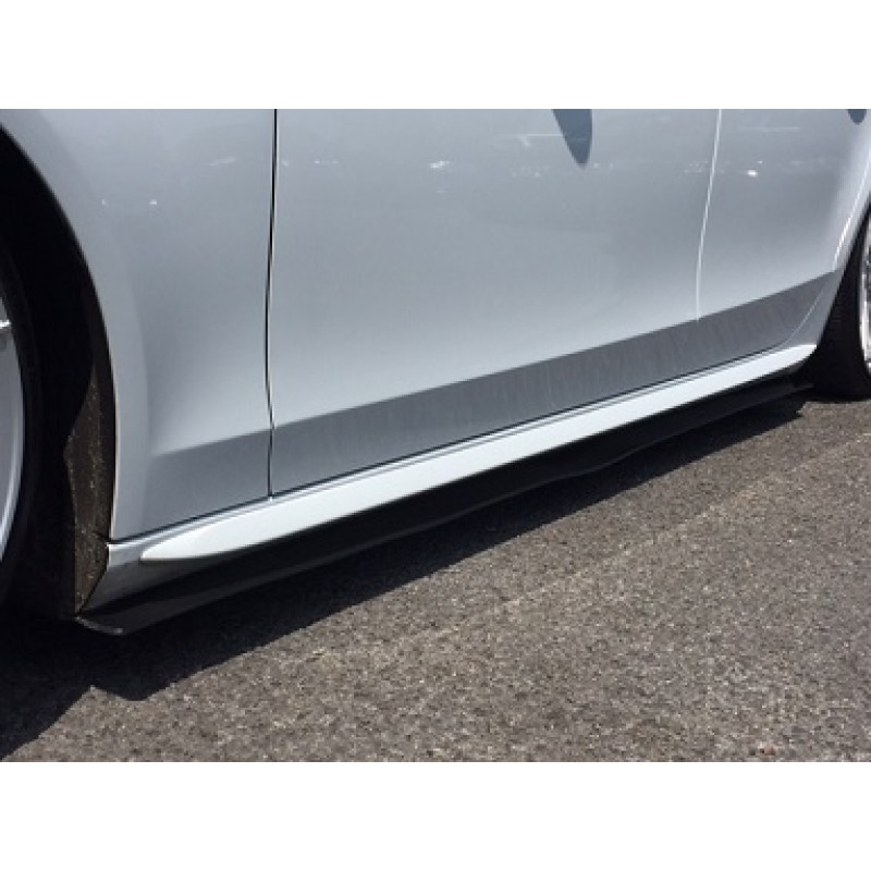 audi a4 b8 b9 08 - 16 4dr saloon side skirt extensions black x 2 