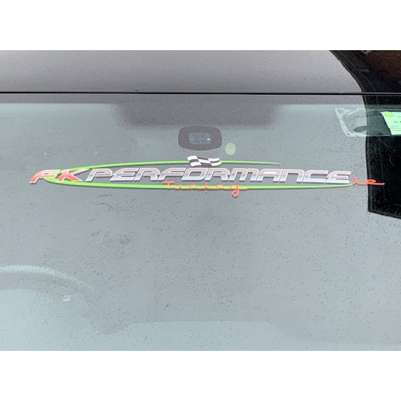 FK Performance 2020 windscreen decal green/red 