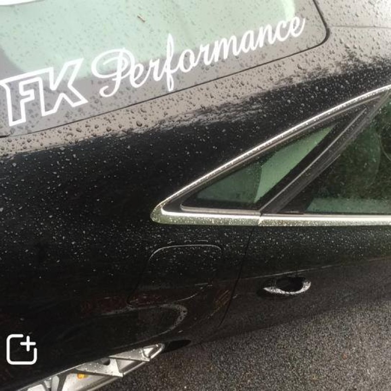 FKPerformance handwriting Side windscreen Decal Large [White]