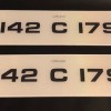 Fk0112 Plates. 1 pair  Fk0112 Plates. 1 pair