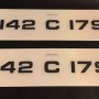 Fk0112 Plates. 1 pair 