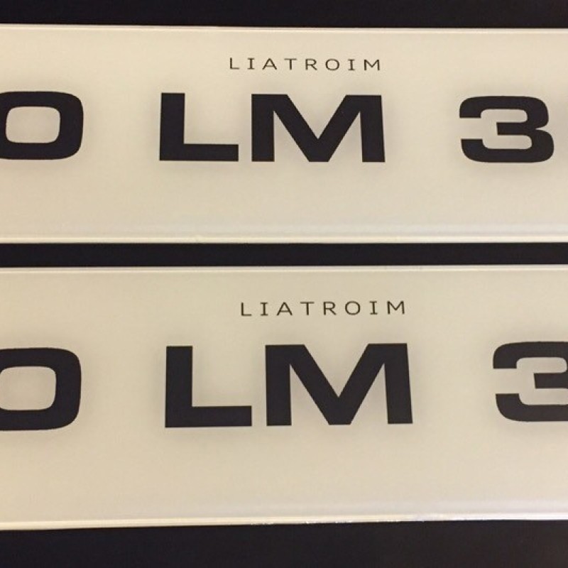 FK0133 Number plates, 1 pair.   FK0133 Number plates, 1 pair.