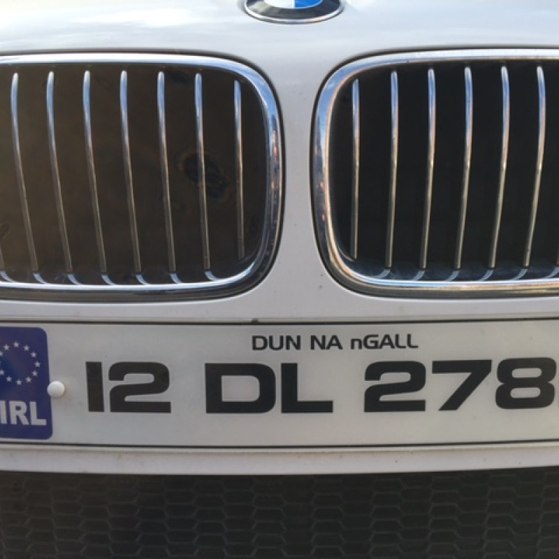 FKX075 number plates, 1 pair.  FKX075 number plates, 1 pair.