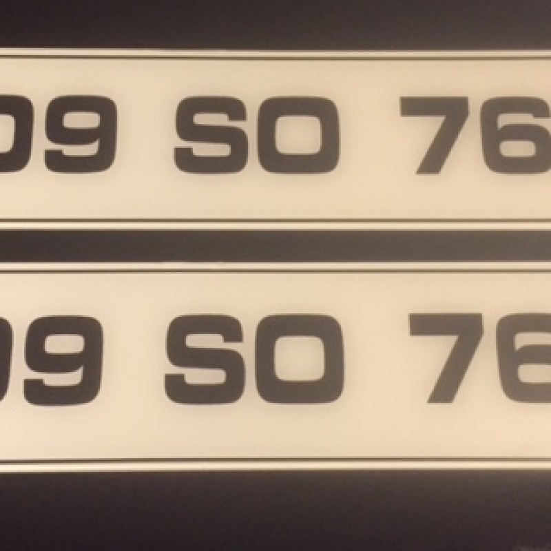 FK0821  mercedes Plates, 1 pair