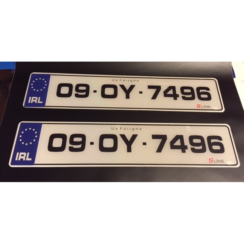 FK091 number plates 1 pair