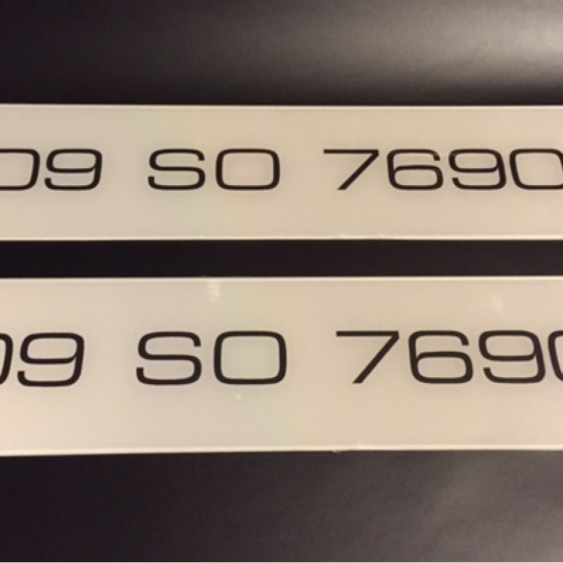 FK092 number plates 1 pair FK092 number plates 1 pair