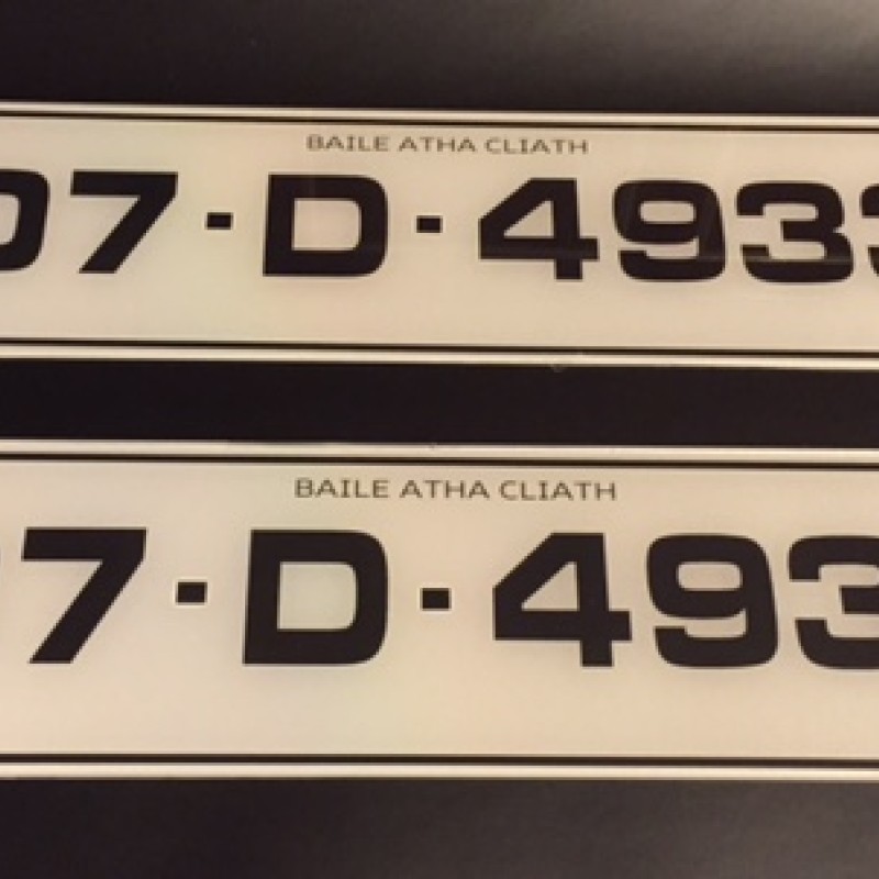 FK093 number plates 1 pair FK093 number plates 1 pair