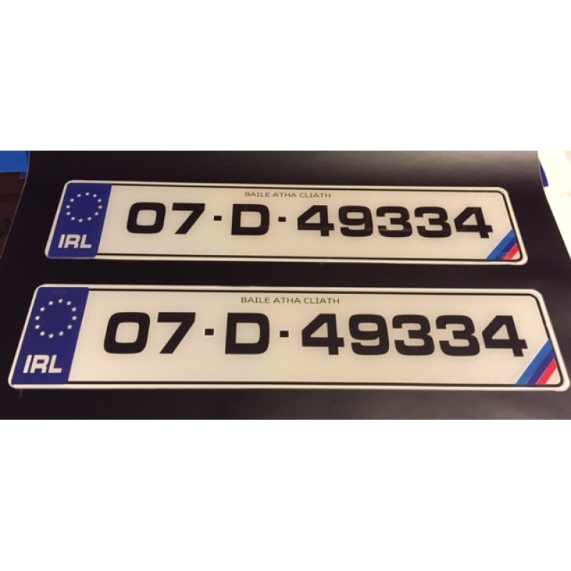 FK093 number plates 1 pair