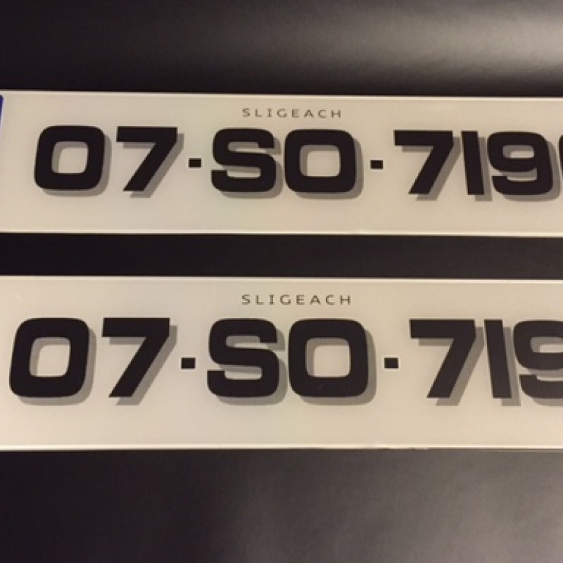 FK094 number plates 1 pair FK094 number plates 1 pair