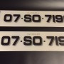 FK094 number plates 1 pair