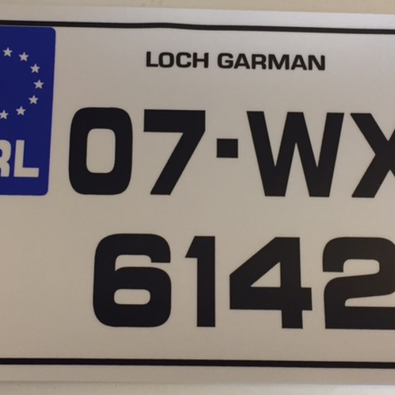 Fk123 number plates, square + oblong.