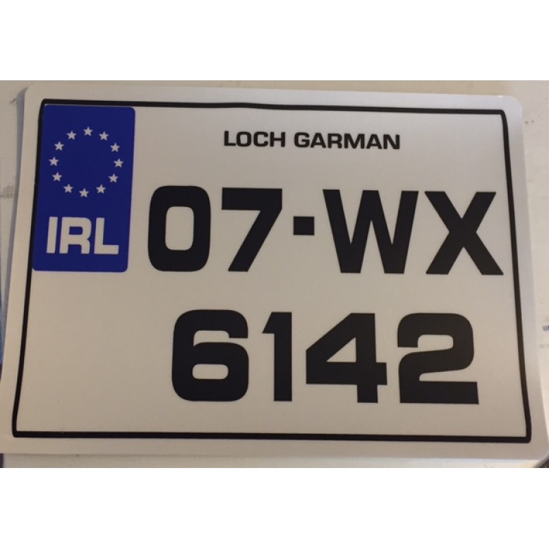 Fk123 number plates, square + oblong.