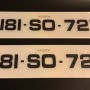 FK20191 number plates