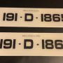 FK20196 number plates
