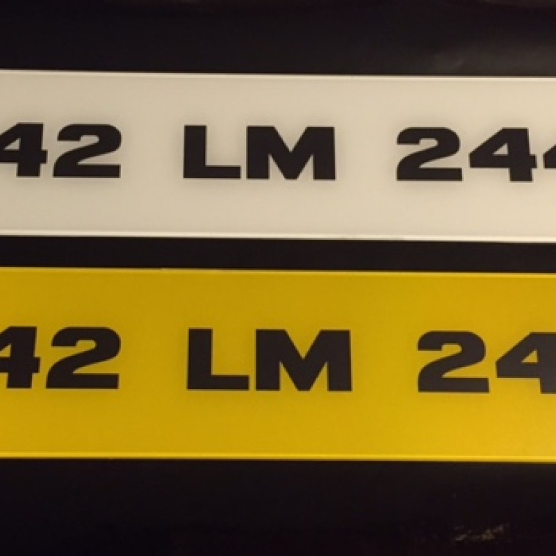 Fk445 number plates, 1 pair Fk445 number plates, 1 pair
