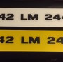 Fk445 number plates, 1 pair