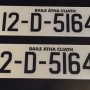 Fk7222 number plates for nct, 1 pair. 