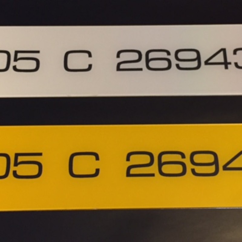 Fk7223 number plates, 1 pair Fk7223 number plates, 1 pair
