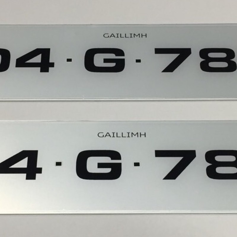 FK7711 number plates, 1 pair.  FK7711 number plates, 1 pair.