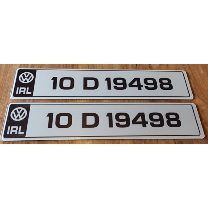 Fk778 number plates, 1 pair 