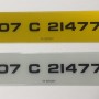 FK8772 number plates, 1 pair. 