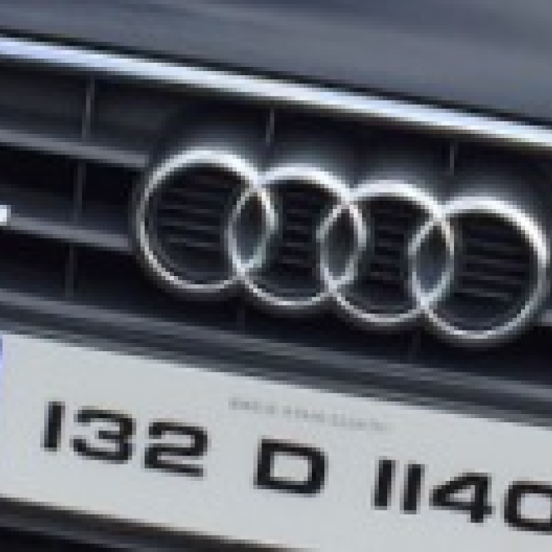 Fk8777 number plates, 1 pair. 