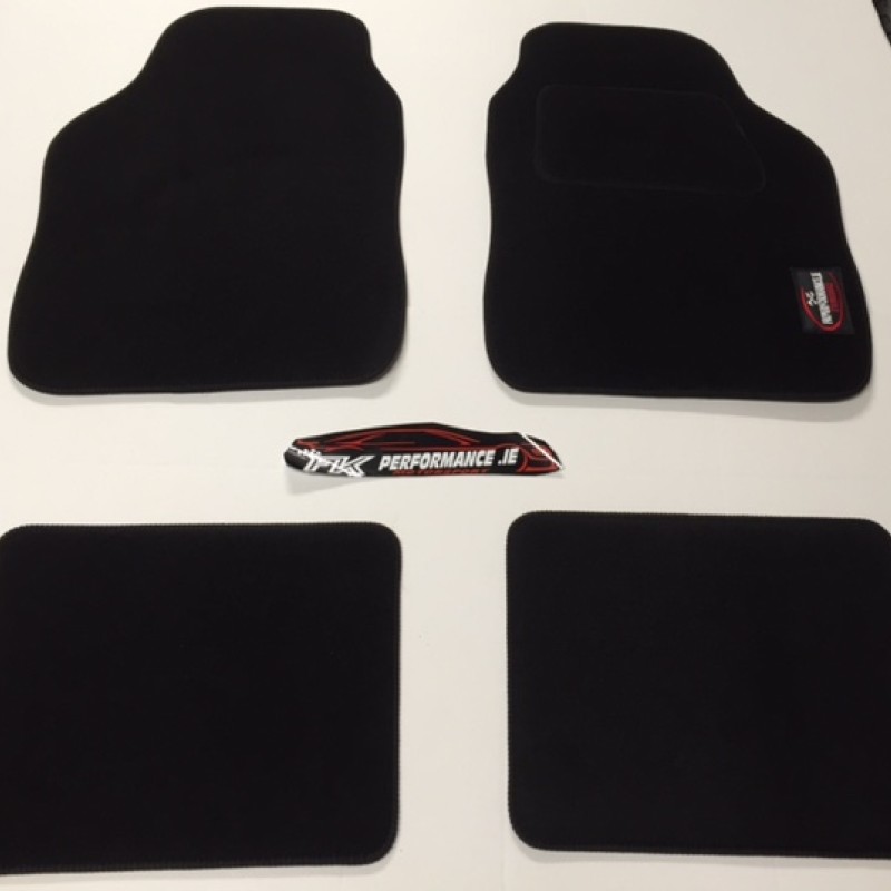 fk performance black universal carpet car mats 4 piece  fk performance black universal carpet car mats 4 piece