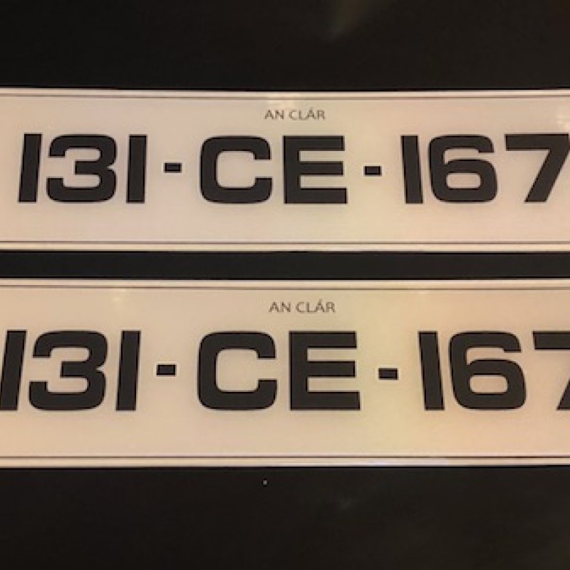FKP20201 number plates, 1 pair
