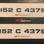 FKP2025 plates, 1 pair. 