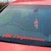 FKPerformance windscreen decal RED x1