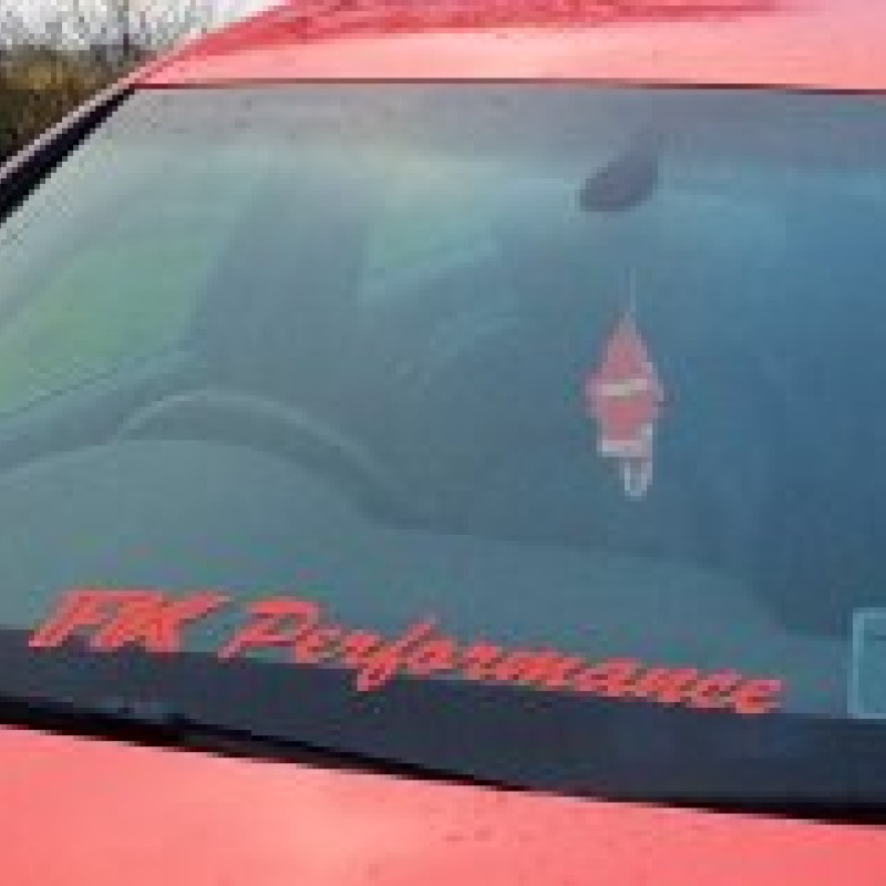 FKPerformance windscreen decal RED x1 FKPerformance windscreen decal RED x1