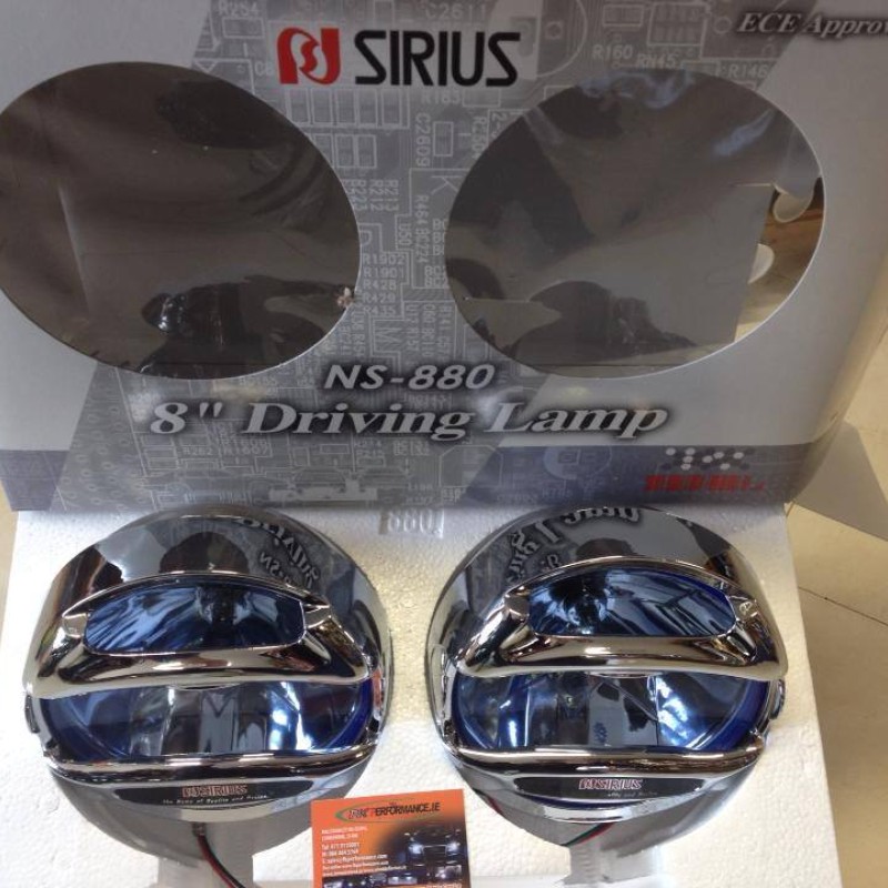 Fog / Spot Lights Blue Tint 4x4  8" 1 pair with chrome grills & stainless backing high quality Fog / Spot Lights Blue Tint 4x4  8" 1 pair with chrome grills & stainless backing high quality