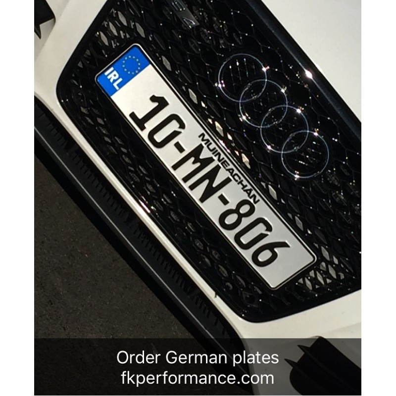 German Style  Irish Reg Plates Legal style 1 pair