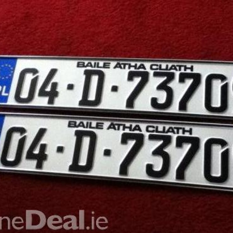 German Style  Irish Reg Plates Legal style 1 pair German Style  Irish Reg Plates Legal style 1 pair