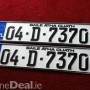 German Style  Irish Reg Plates Legal style 1 pair