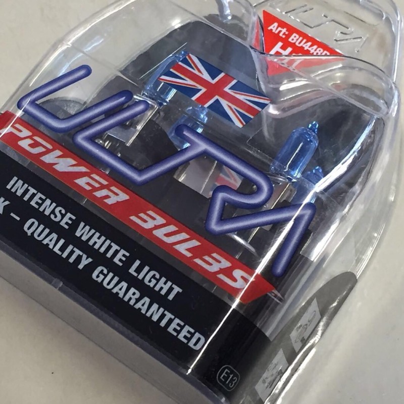 H15 Genuine Ultra Power bulbs Xenon Effect White Headlight Bulbs  [1 Pair]