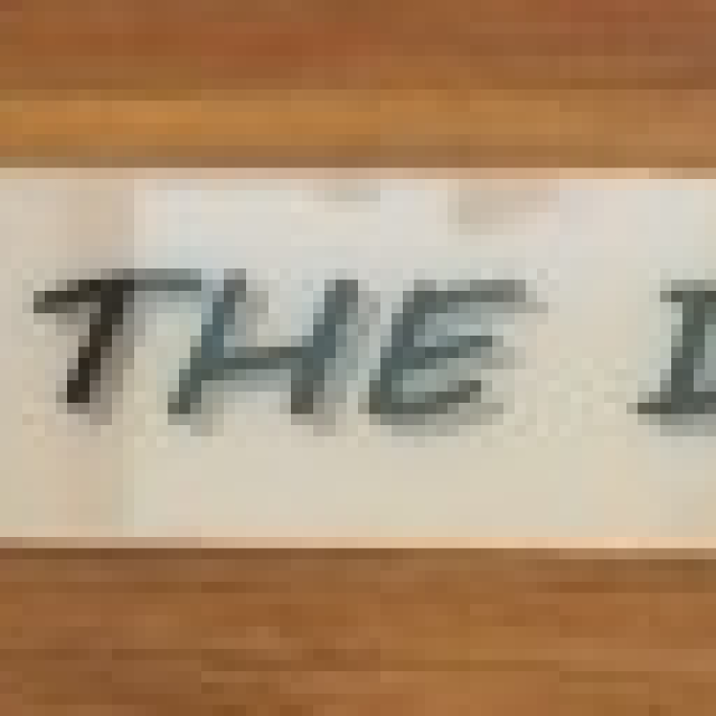 'Hit the diff' show plate, plastic, single plate 'Hit the diff' show plate, plastic, single plate