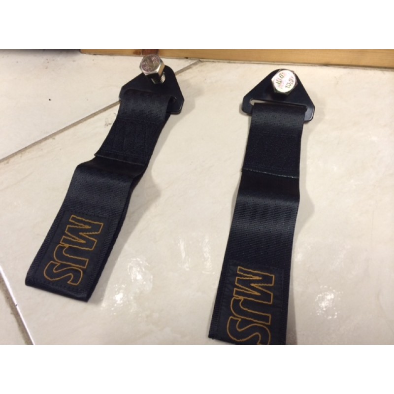 Black Jdm Tow Strap universal x1 
