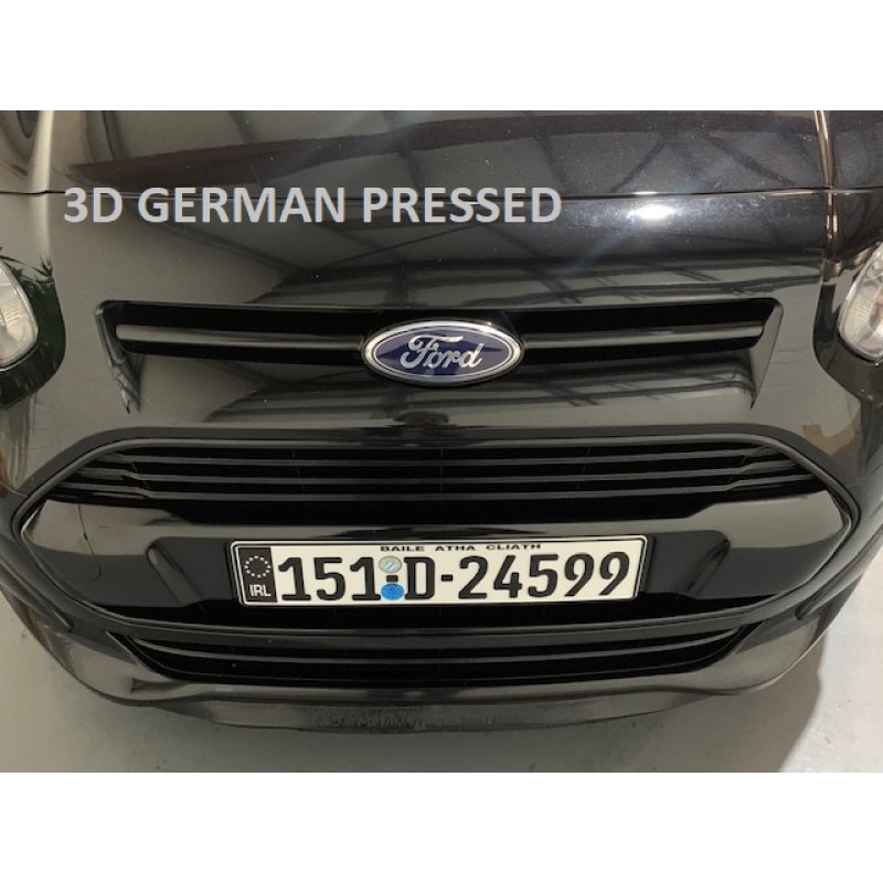 FK39222 German metal pressed 3D black irl legal style with badges 1 pair