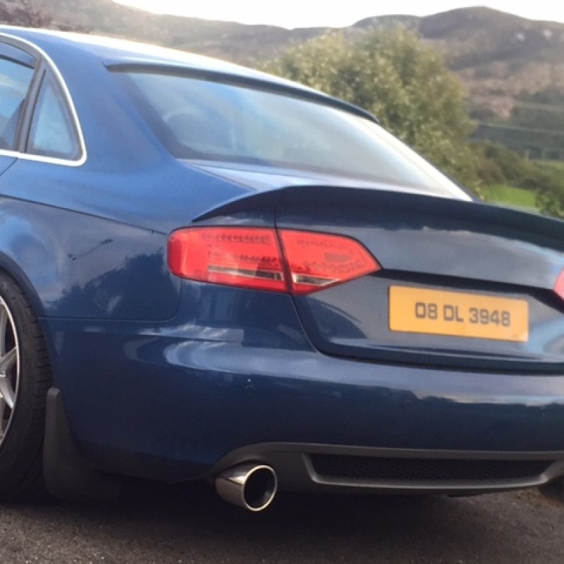 Audi a4 b8 2008-2011 three piece spoiler and roof spoiler combo
