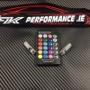 t10 501 w5w remote control colour changing interior & exterior led 1 pair 