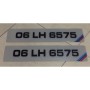 FK049 1 pair of Fk Metro Msport number plates 