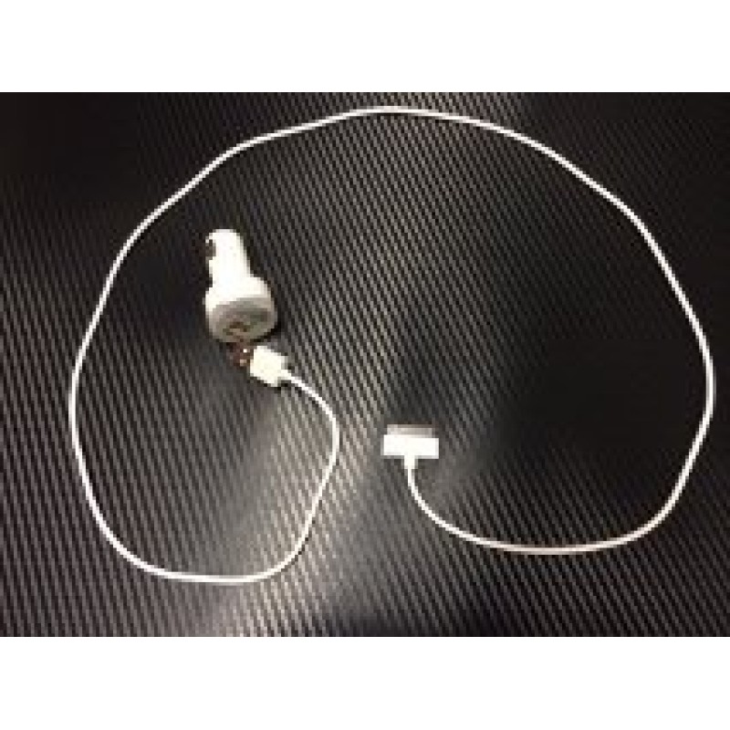 iphone 4/4s usb lead and car charger set x1