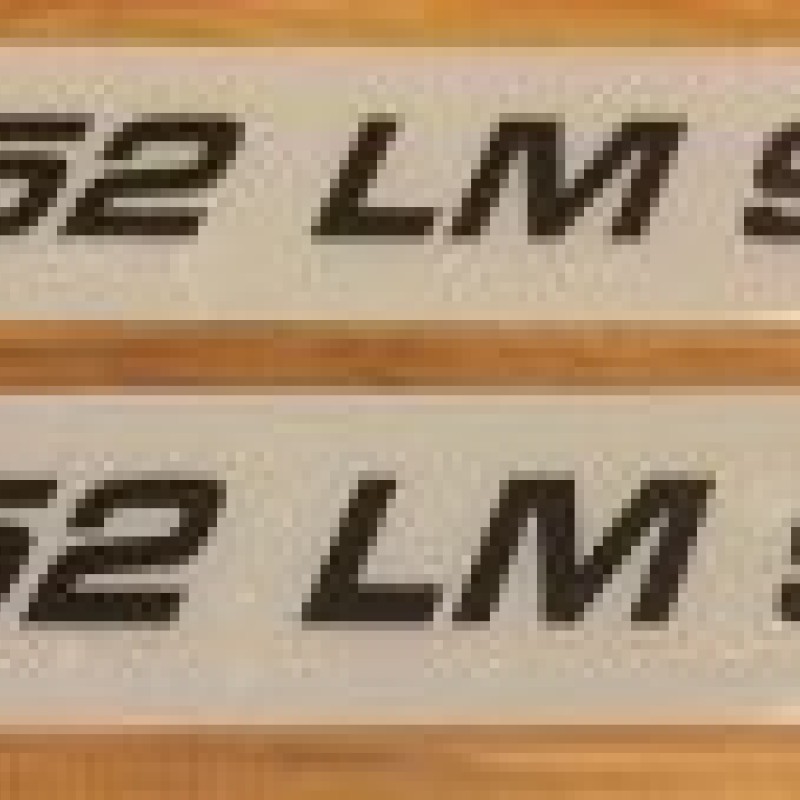 FK Italic font number plates (white) 1 pair  FK Italic font number plates (white) 1 pair