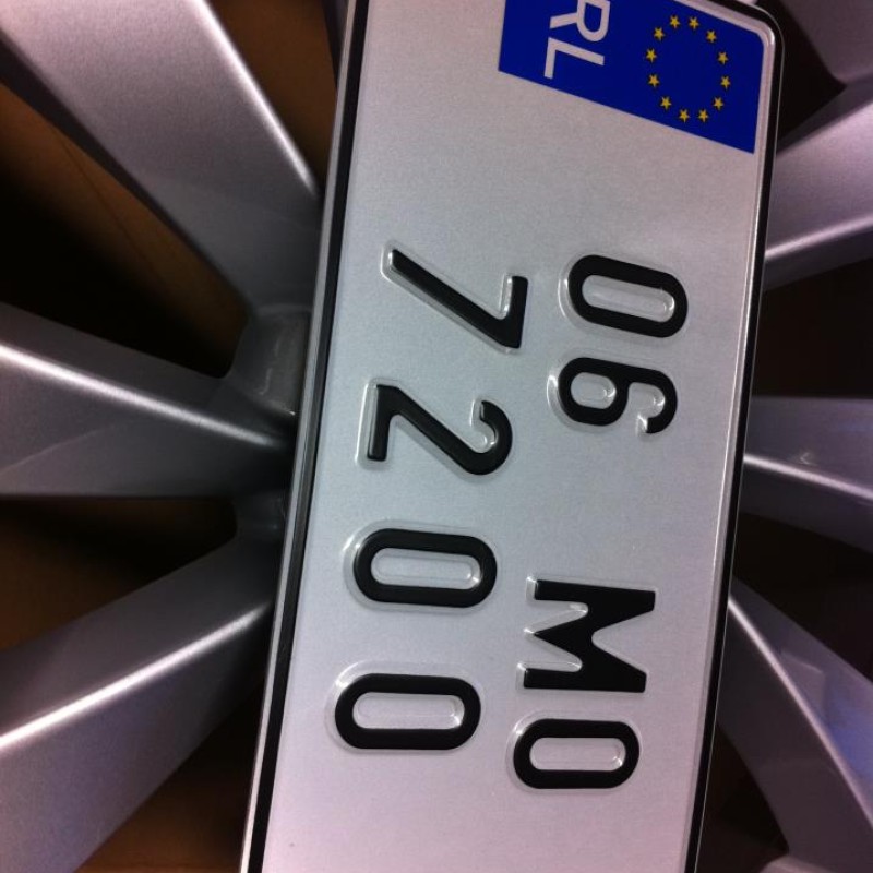 Jap Plates Irish style  irl logo , no dash, no county, 1 pair Jap Plates Irish style  irl logo , no dash, no county, 1 pair