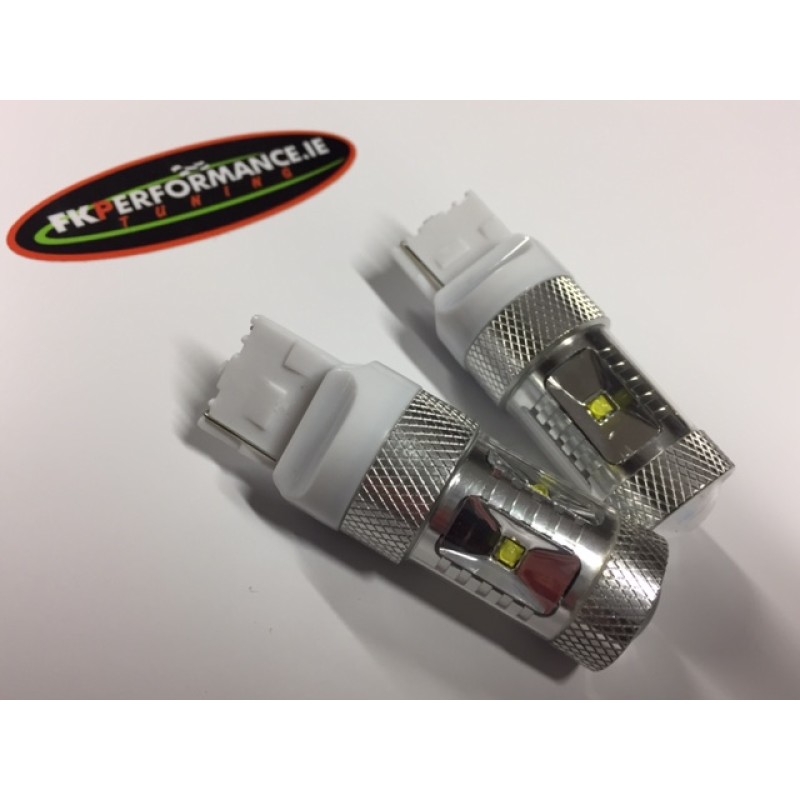 Jap style super bright white led reverse bulb, 1 pair. 